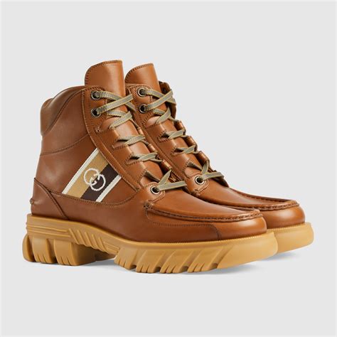 gucci boots for men shearlingtrim boot|gucci ankle boots.